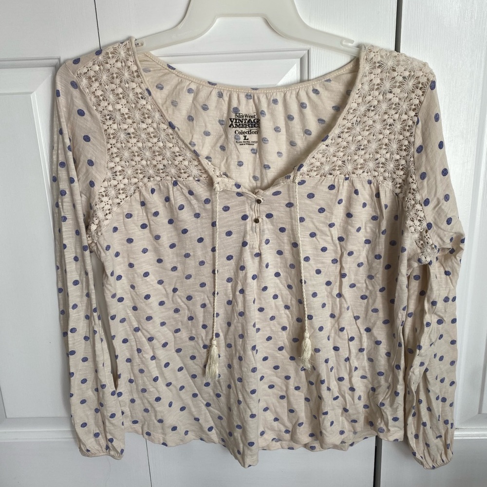 Large Nine West Vintage America shirt
